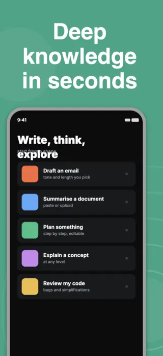 AI Research App Screenshot, page 4 of 5