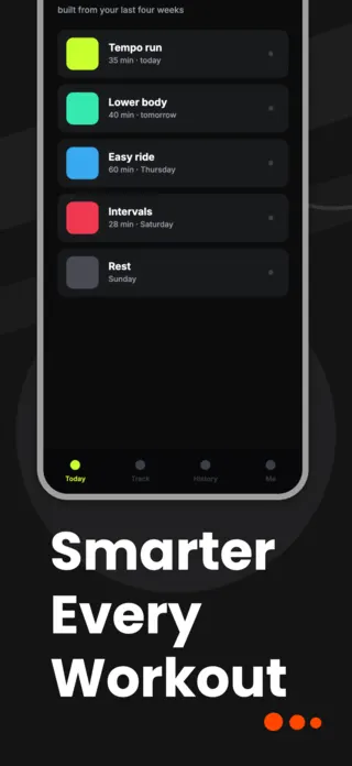 Fitness Tracking App Screenshot, page 3 of 5