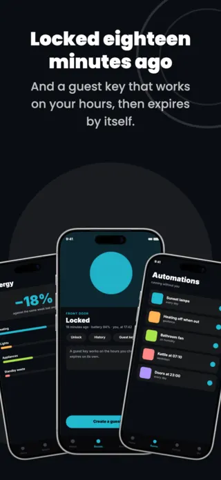 Smart Home Automation App Screenshot Template, page 3 of 5