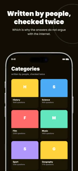 Trivia Quiz Game App Screenshot Template, page 4 of 5
