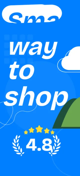 Shopping App Screenshot, page 1 of 5