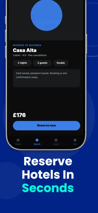 Travel Booking App Screenshot, page 4 of 5