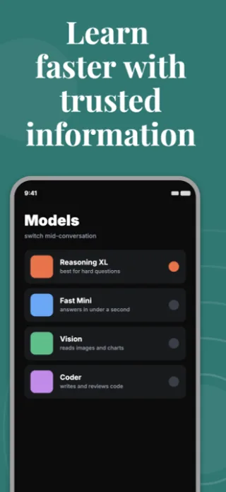 AI Research App Screenshot, page 2 of 5