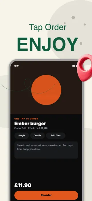 Food Delivery App Screenshot, page 4 of 5