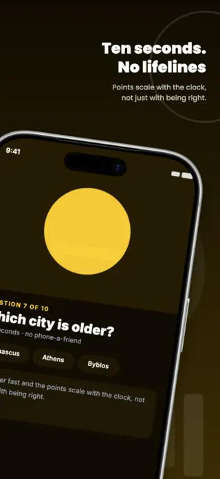 Trivia Quiz Game App Screenshot Template, page 1 of 5