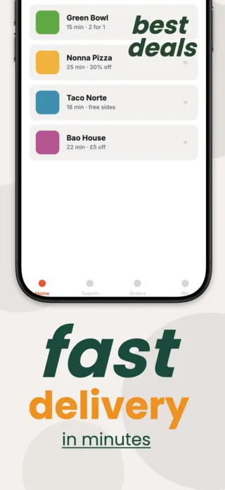 Food Delivery App Screenshot, page 3 of 5