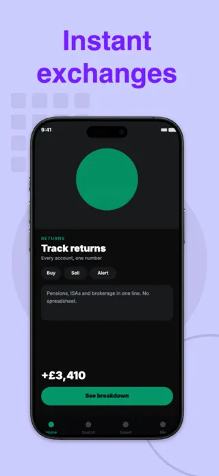 Investment App Screenshot, page 3 of 5