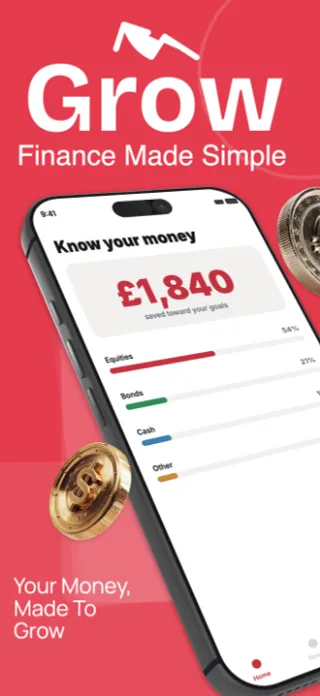 Finance App Screenshot Template, page 1 of 5