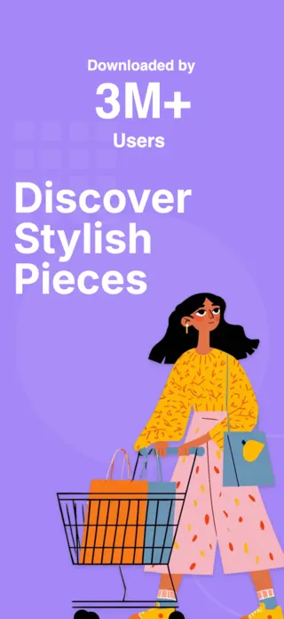 Fashion Shopping App Screenshot, page 1 of 5