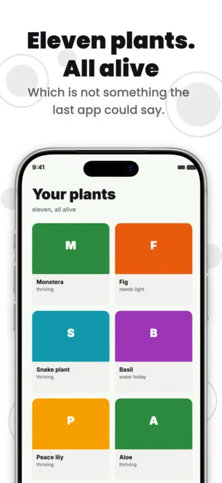 Plant Care App Screenshot Template, page 3 of 5