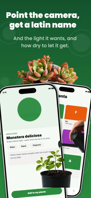 Plant Care App Screenshot Template, page 2 of 5