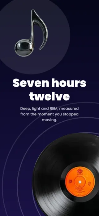 Sleep Tracking App Screenshot Template, page 1 of 5