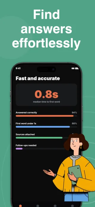 AI Research App Screenshot, page 3 of 5