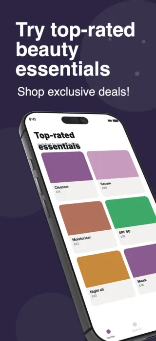 Beauty Subscription App Screenshot, page 1 of 5