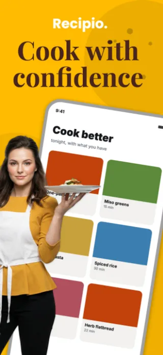 Recipe App Screenshot, page 1 of 5