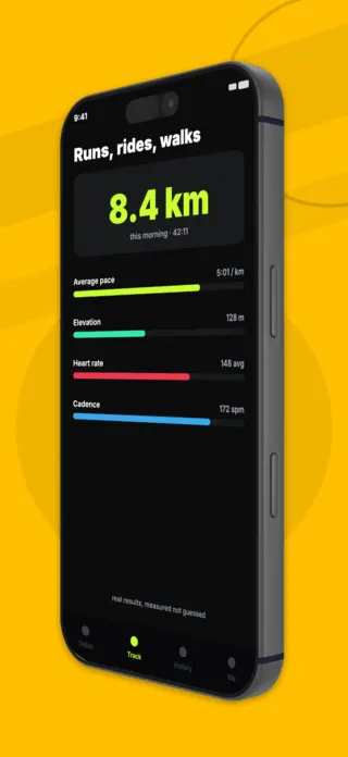 Fitness App Screenshot, page 5 of 5