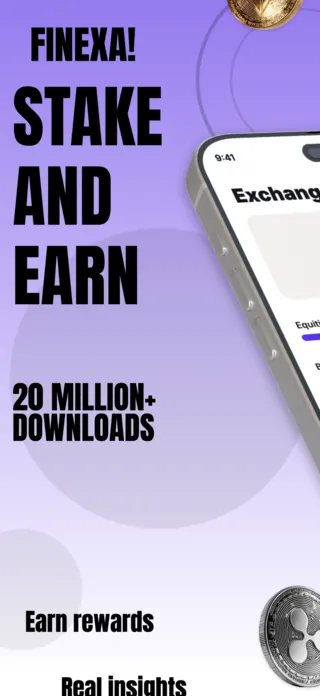 Crypto Staking App Screenshot, page 1 of 5