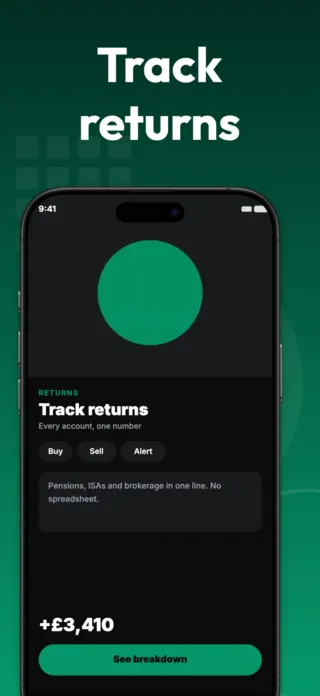 Investment Tracking App Screenshot, page 4 of 5