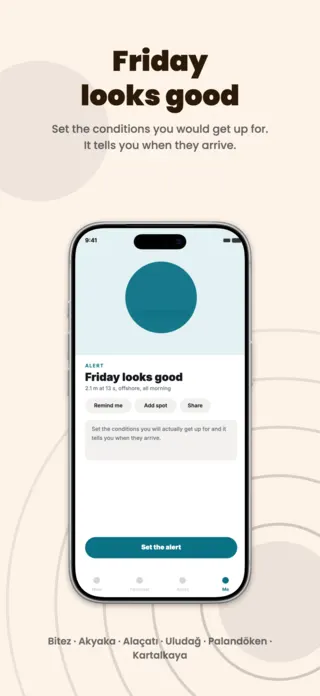 Surf and Ski Conditions App Screenshot Template, page 5 of 5