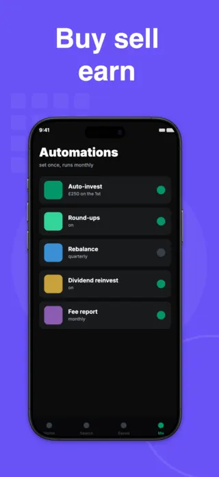 Investment App Screenshot, page 5 of 5