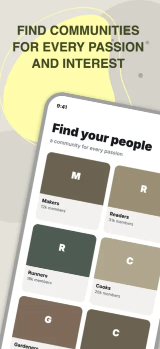 Community App Screenshot Template, page 5 of 5