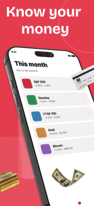 Finance App Screenshot Template, page 3 of 5