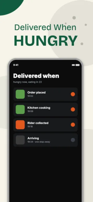 Food Delivery App Screenshot, page 2 of 5