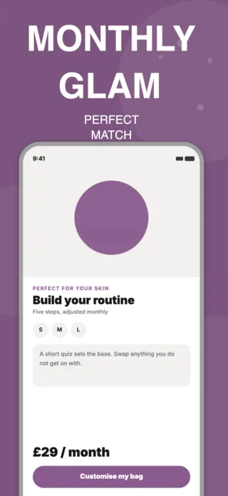 Personalised Beauty App Screenshot, page 4 of 5