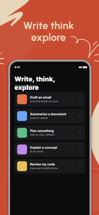 AI Chat App Screenshot, page 4 of 5