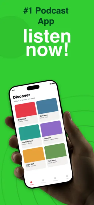 Podcast App Screenshot, page 1 of 5