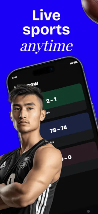 Sports Streaming App Screenshot, page 1 of 5