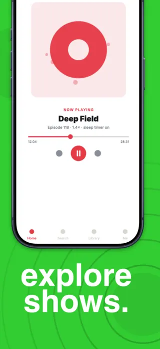 Podcast App Screenshot, page 3 of 5