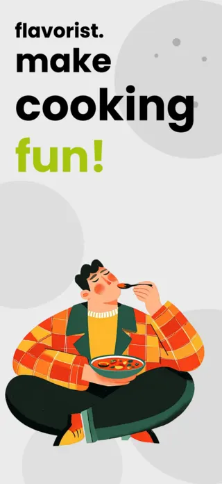 Cooking App Screenshot Template, page 1 of 5