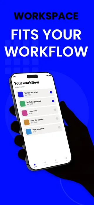 Productivity Workspace App Screenshot, page 1 of 5