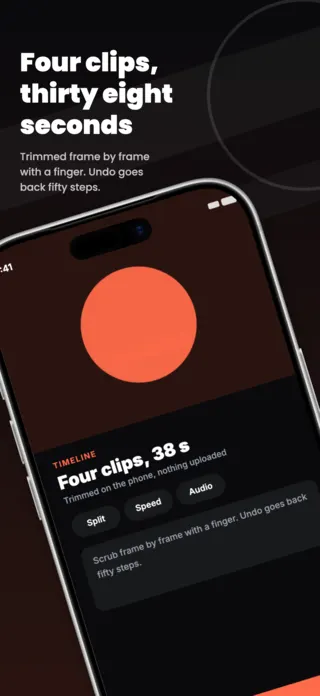Video Editing App Screenshot Template, page 1 of 5
