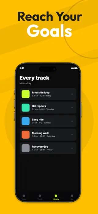 Fitness App Screenshot, page 3 of 5