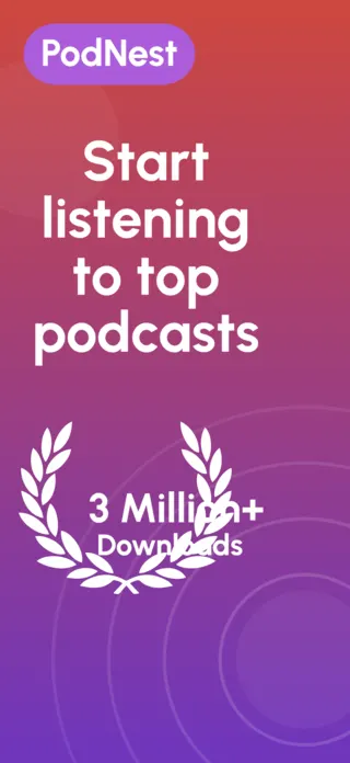 Podcast App Screenshot Template, page 1 of 5