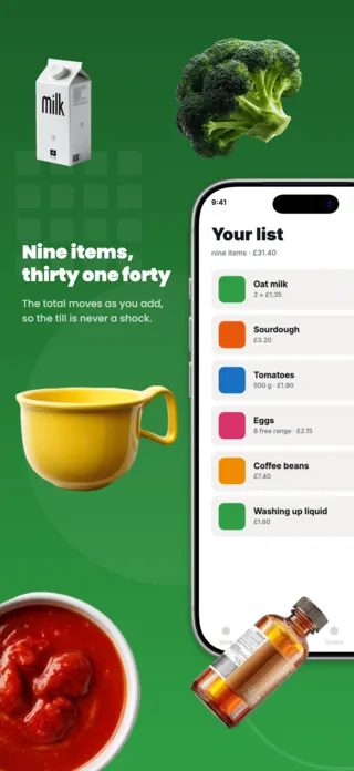 Grocery Delivery App Screenshot Template, page 2 of 5