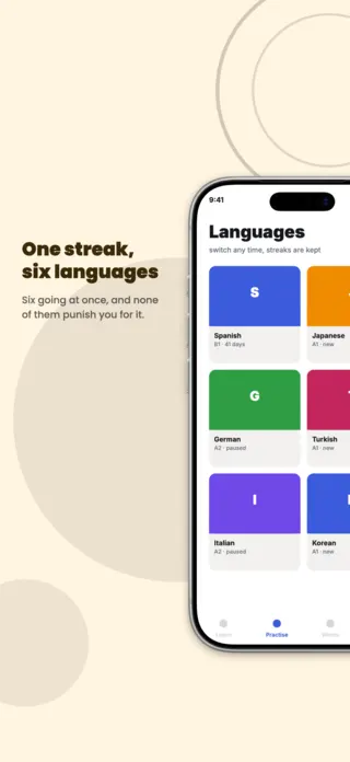 Language Learning App Screenshot Template, page 4 of 5