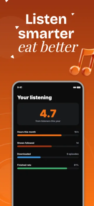 Podcast App Screenshot Template, page 3 of 5