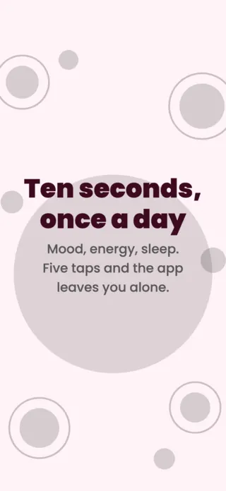 Period and Cycle Tracking App Screenshot Template, page 2 of 5