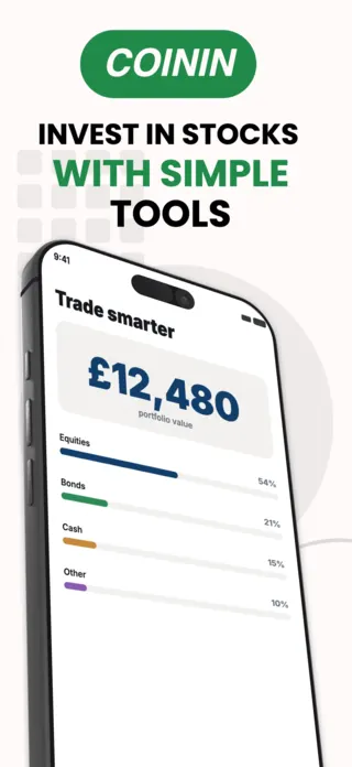 Stock Trading App Screenshot, page 1 of 5