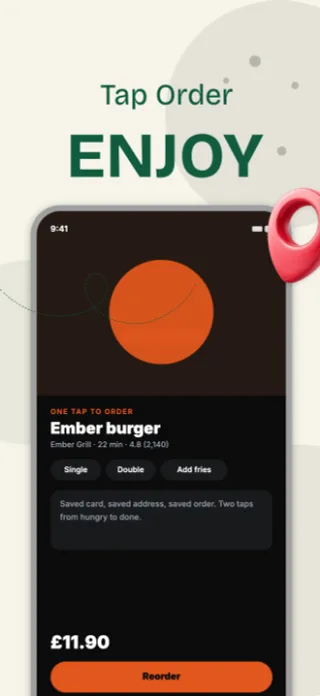 Food Delivery App Screenshot, page 4 of 5