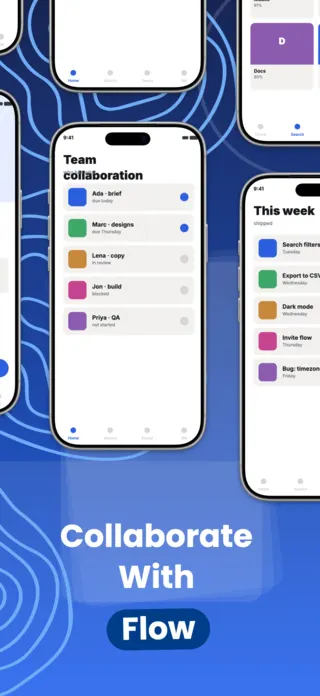 Project Management App Screenshot, page 4 of 5