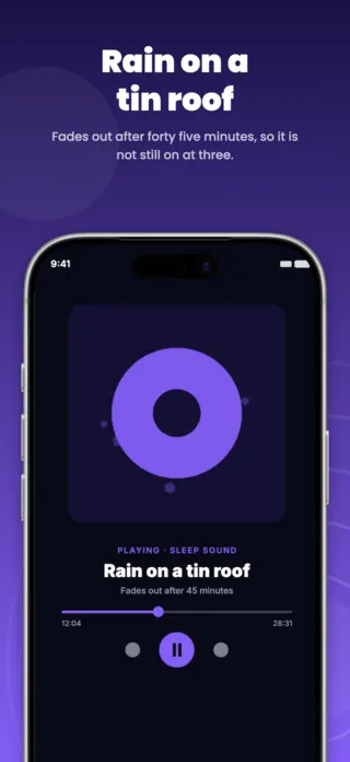 Sleep Tracking App Screenshot Template, page 2 of 5