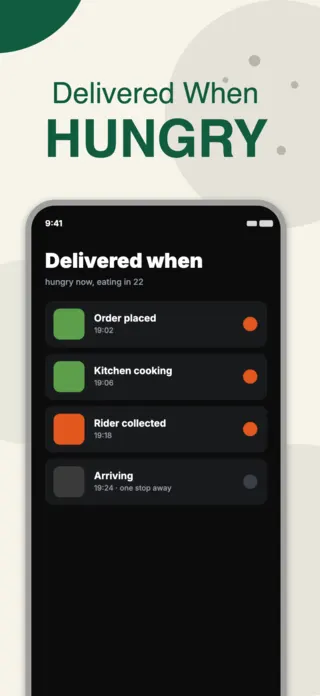 Food Delivery App Screenshot, page 2 of 5