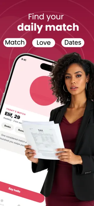 Dating App Screenshot Template, page 1 of 5