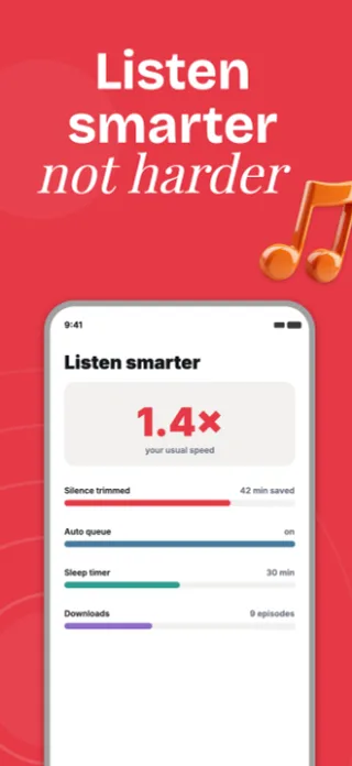 Podcast Player App Screenshot, page 3 of 5