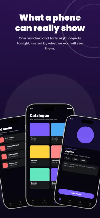 Stargazing App Screenshot Template, page 4 of 5