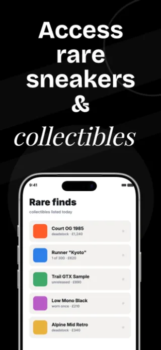 Sneaker Marketplace App Screenshot, page 1 of 5